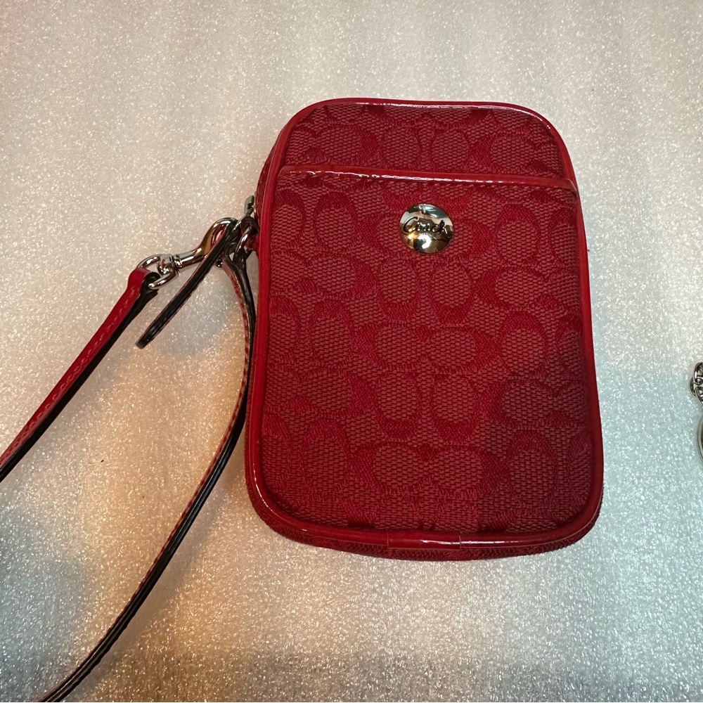 Coach Mini Bag in Vibrant Red - Picture 10 of 11